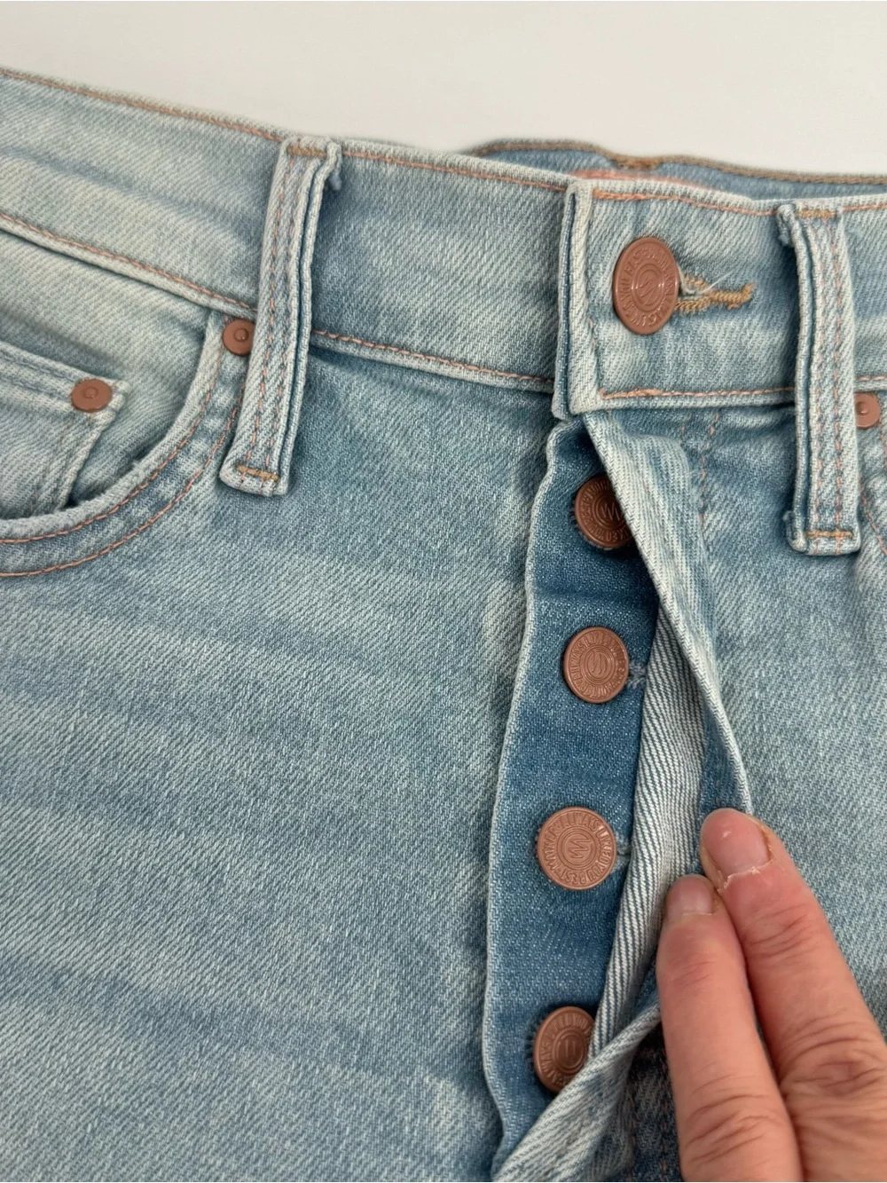 Mother Size 25 Denim the tripper cutoff fray Jean shorts Lots Of Free Hugs